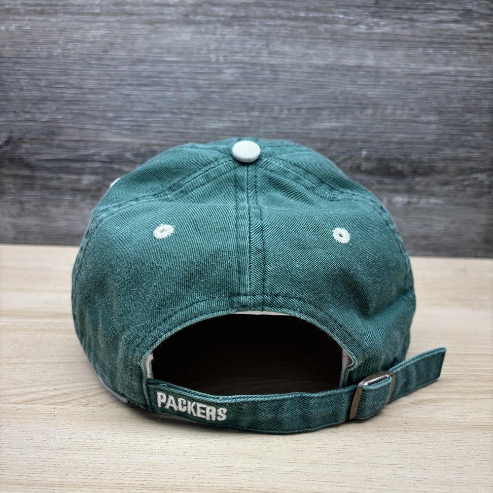 Green Bay Packers Hat Cap Strap Back Mens One Size Green NFL Football Twins - Picture 5 of 10